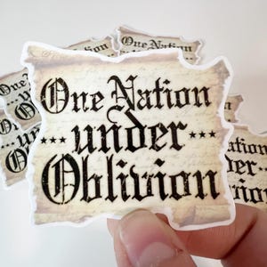 2.5” Falling in Reverse Vinyl Sticker, One Nation Under Oblivion, Waterproof