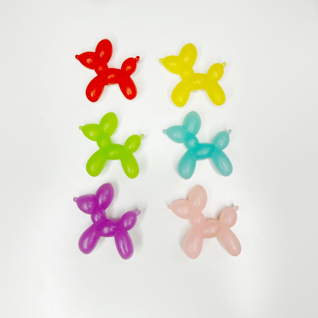 Rainbow Animal Balloon Dog Magnets, Set of 6 + Tin - Etsy