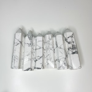 WHOLESALE Howlite Towers, 6 Tower Lot