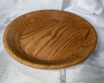 Red Oak hardwood bowl finished with food safe mineral oil