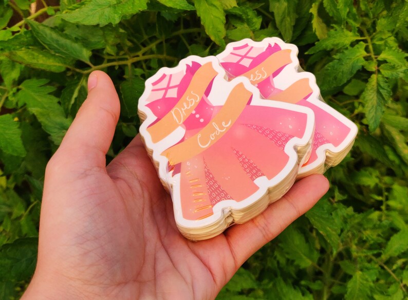 Waterproof Vinyl Dress Code Sticker image 0