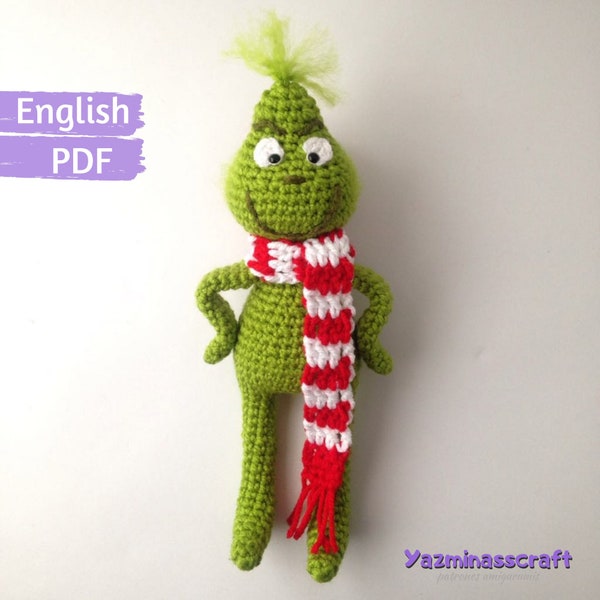 Christmas Thief with Scarf Amigurumi Crochet PDF PATTERN