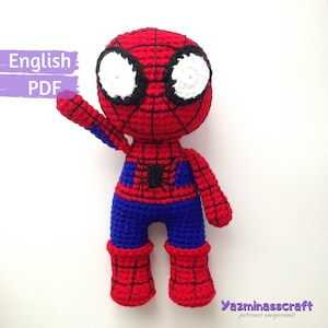 Spider Hero Amigurumi Crochet Pattern