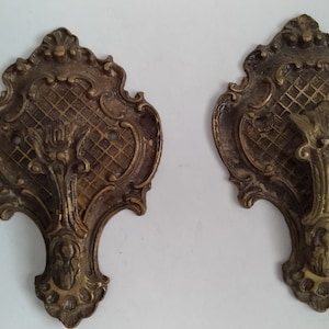 Brass Wall Hooks, Farmhouse Wall Decor, Towel Hooks, vintage clothes Hanger, curtain hangers, Curtain Holders, Key Holders  Set of 2