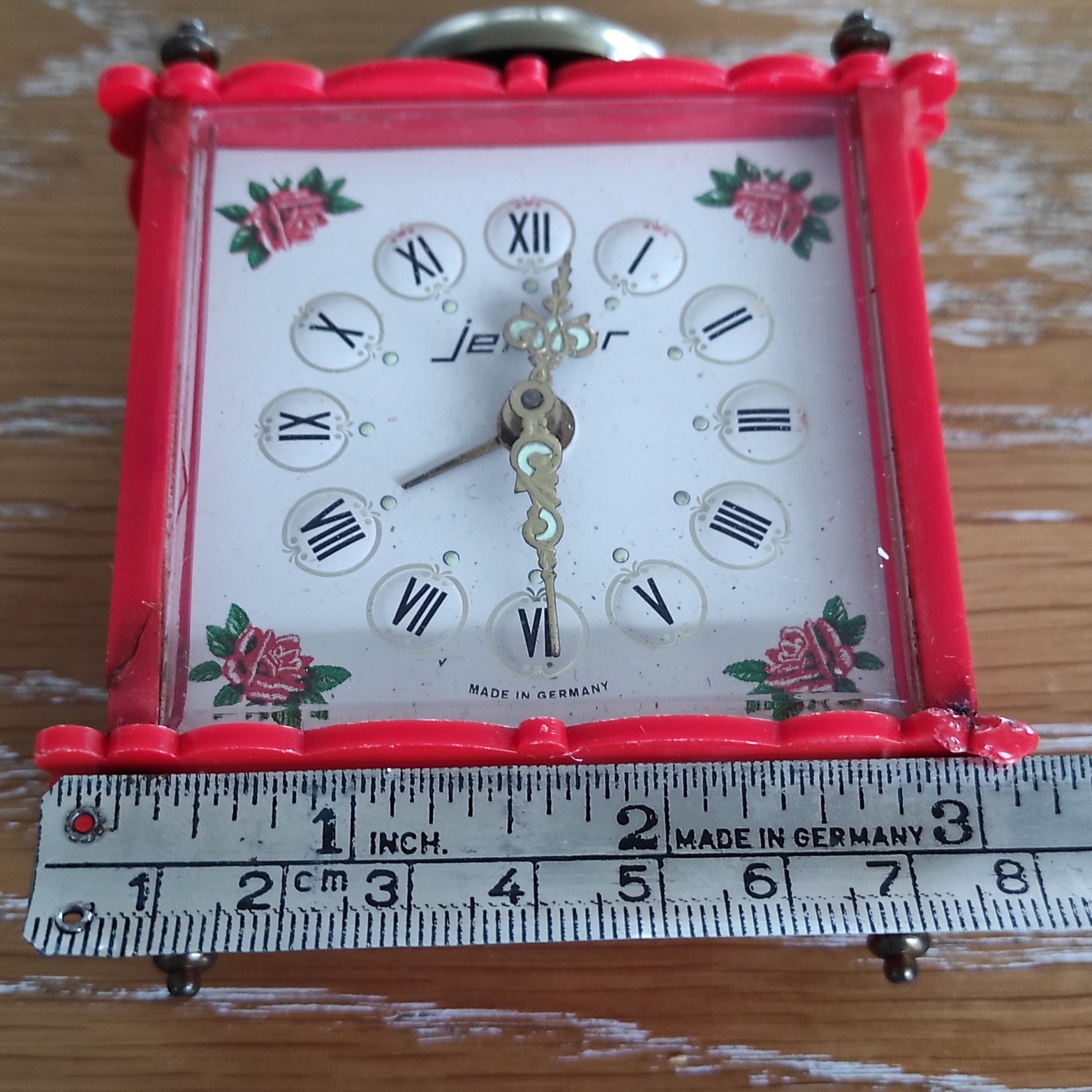 Alarm Clock Made by Jerger Germany Clock Desk Alarm Clock Etsy