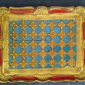 Wooden Painted Tray, Decorative Tray