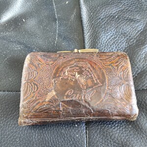 Cartera de piel de camello