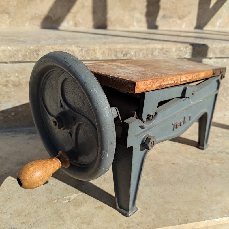 Antique Cast Iron Tobacco Cutter / Shredder Etsy