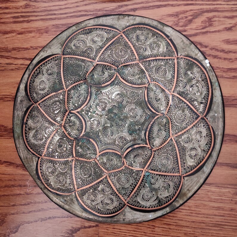 Copper Wall Plates Metallic Decor Copper Wall Decor Wall Etsy