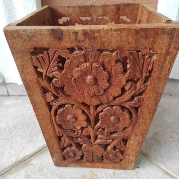 wooden planter box, Jardiniere Planter, Flowerpot, pot planter,