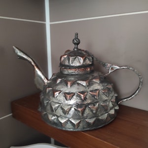 Vintage Tea Pot, Antique Copper Kettle, Coffee Pot