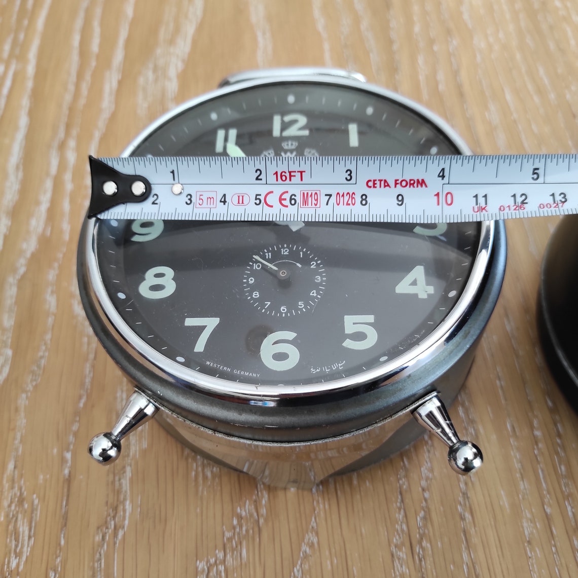 Wehrle Three in One Clock Vintage German Alarm Clock Desk Etsy Australia