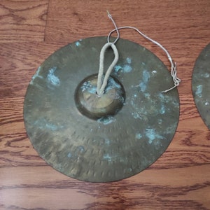 Vintage Cymbals, Musical Instruments, Drums, Percussion, Musical Decor, Gift For Musician, Orchestra, Instrument Brass