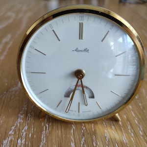 Vintage German Clock Mauthe , European Art Deco Style