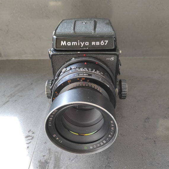 Mamiya RB67 Pro S Camera, Sekor C 180 Mm F/4.5 Lens, 120 Film Back
