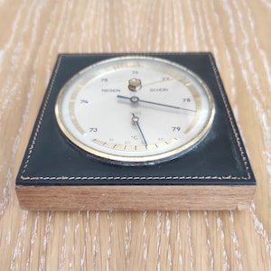 Vintage Regen Schon Wood Barometer, Made In West Germany