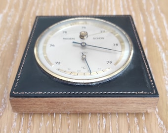 Vintage Regen Schon Wood Barometer, Made In West Germany