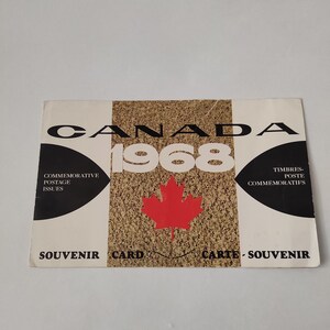 CANADA Souvenir Card, Commemorative Issues (1968), Ephemera