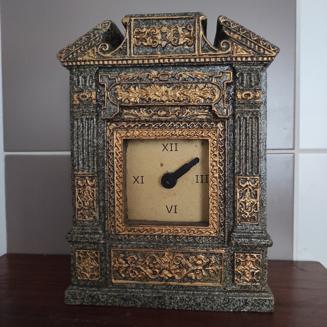 Vintage Desk Alarm Clock, Roman Numeral Clock, Retro Quartz - Etsy
