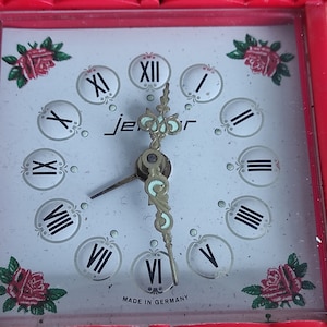 Alarm clock made by Jerger, Germany clock , Desk alarm clock