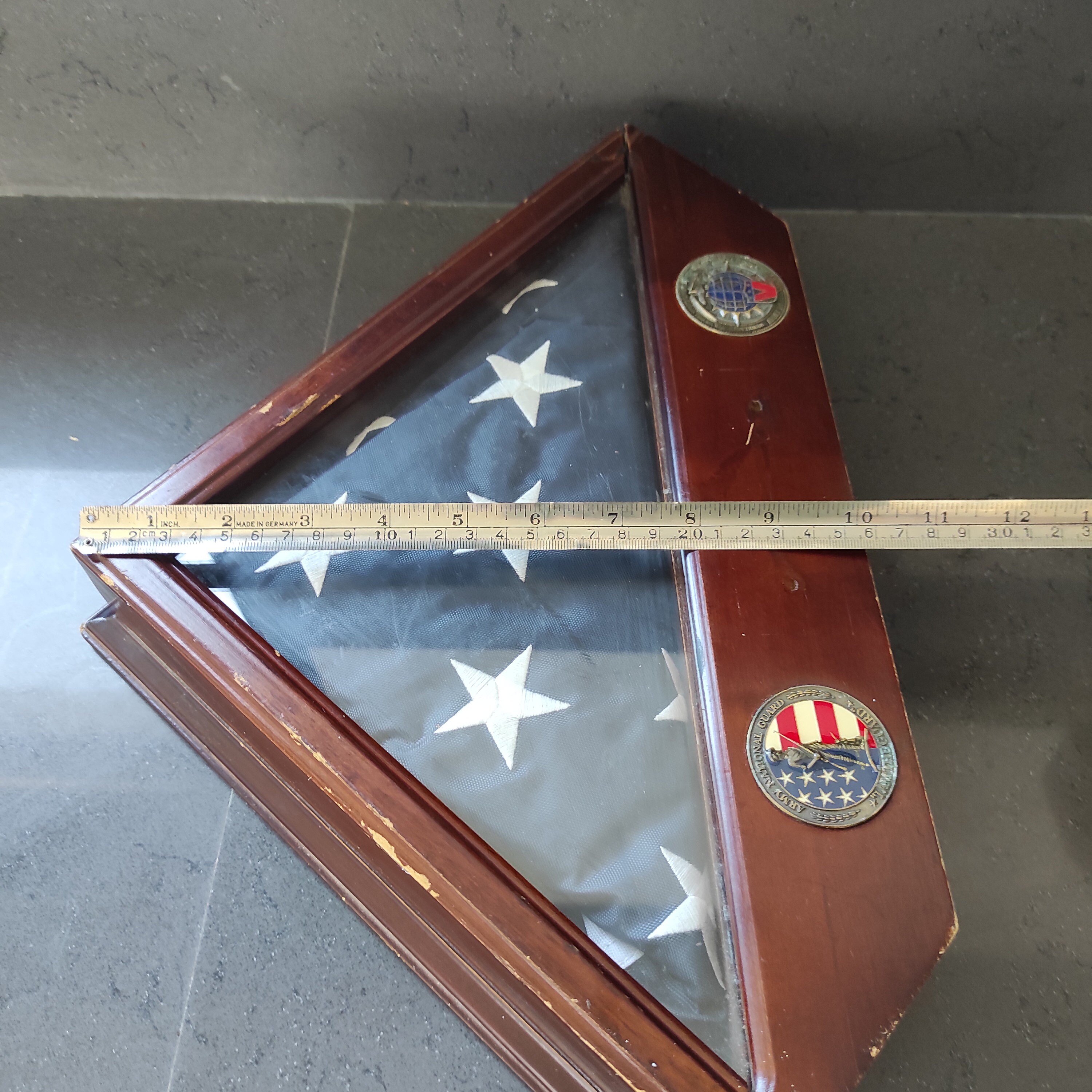 Vintage Memorial Flag and Display Case American Flag Etsy