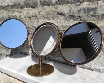 Three Oval Beveled Mirrors, Vanity Mirrors