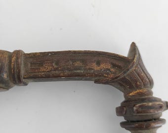 Antique Brass Faucet Handle Ornate Vintage Fixture Restoration Hardware