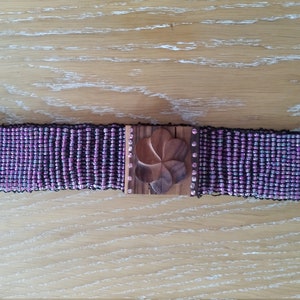 vintage wood,crystal belt