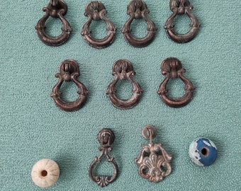 Kastknop, ladehendel, ladehandvat, dressoirknoppen, set van 11 inch