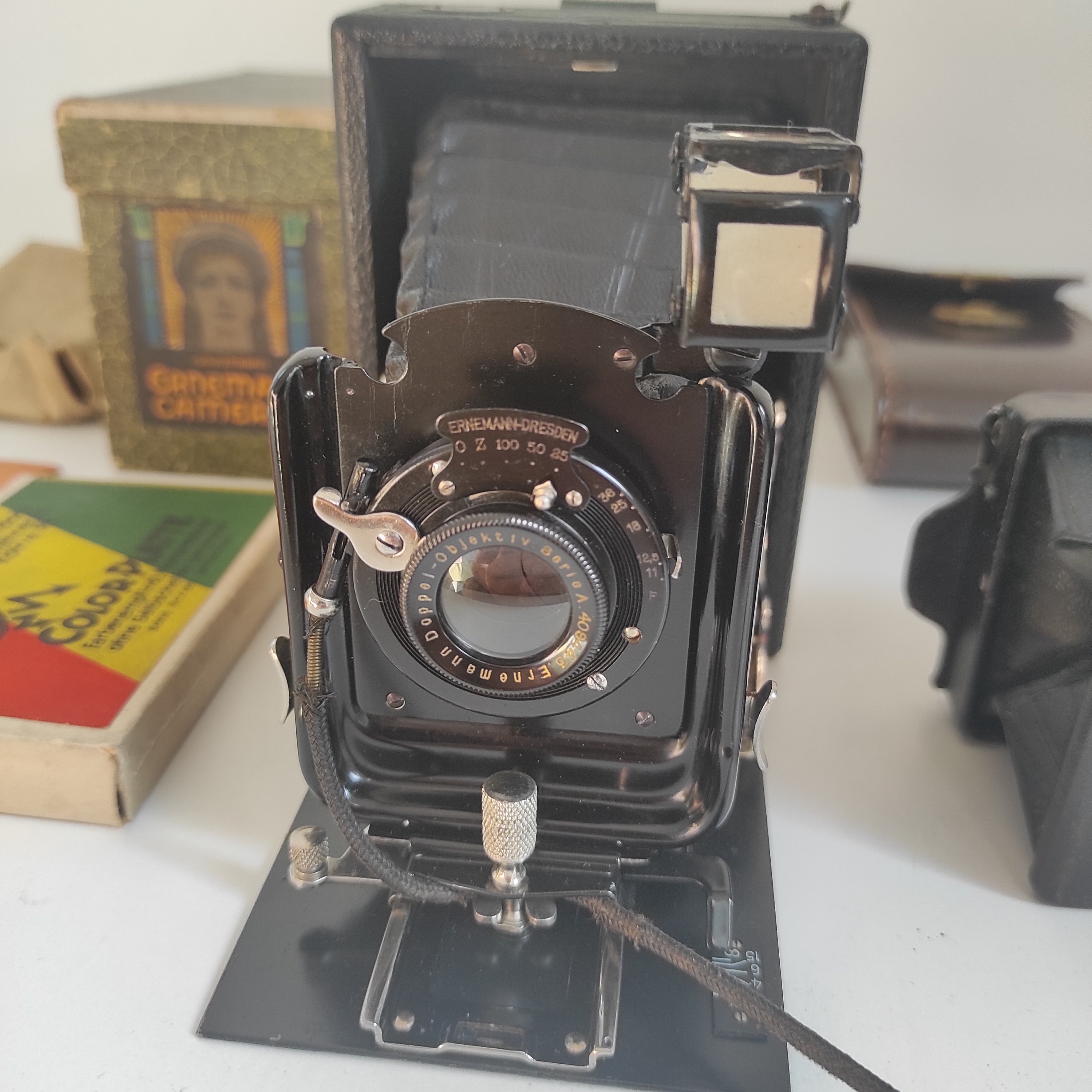 ◇100年物 エルネマン・ドレスデン 蛇腹 カメラ 1920年代