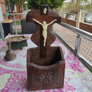 Antique Cross, Vintage Crucifix, Christian Decor