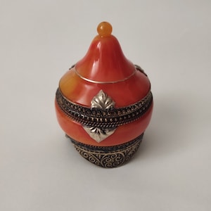 Vintage Jewelry Box, Jewelry Storage, Trinket Box, Vintage Art Deco Accessory, Catalin Box