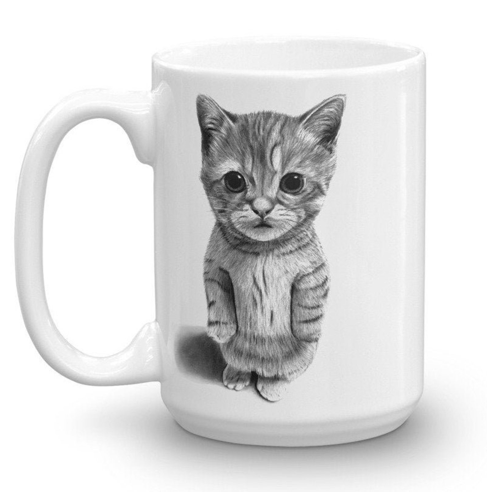 Cat Mug, Cute Cat Mug, Cat Portrait, Cat Coffee Mug, Cat Lover Gift