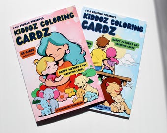Mothers Day & Fathers Day Coloring Pack (25 Cards per Book, 50 Envelopes)
