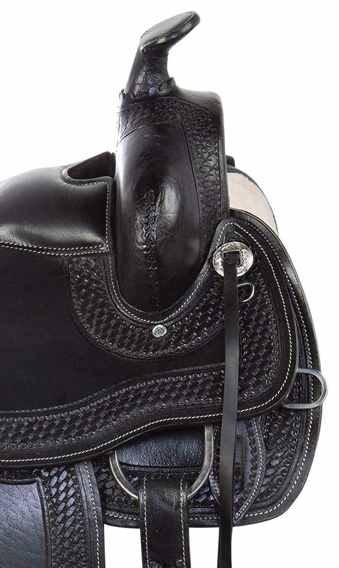 Premium Leather Western Racing Horse Saddle Gaited Bars Padded Etsy