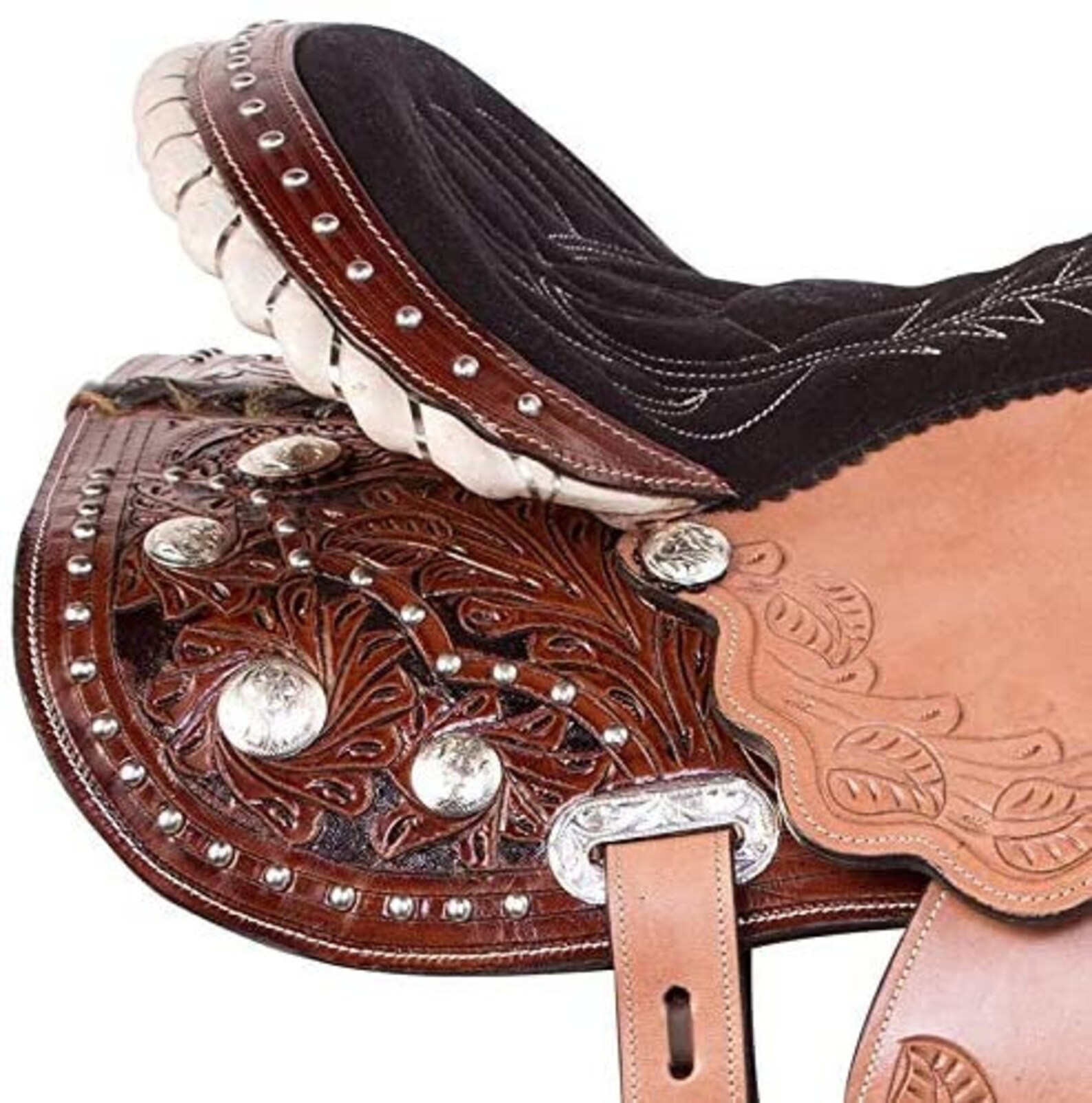 Premium Leather Western Barrel Racing Adult Horse Saddle Tack Etsy