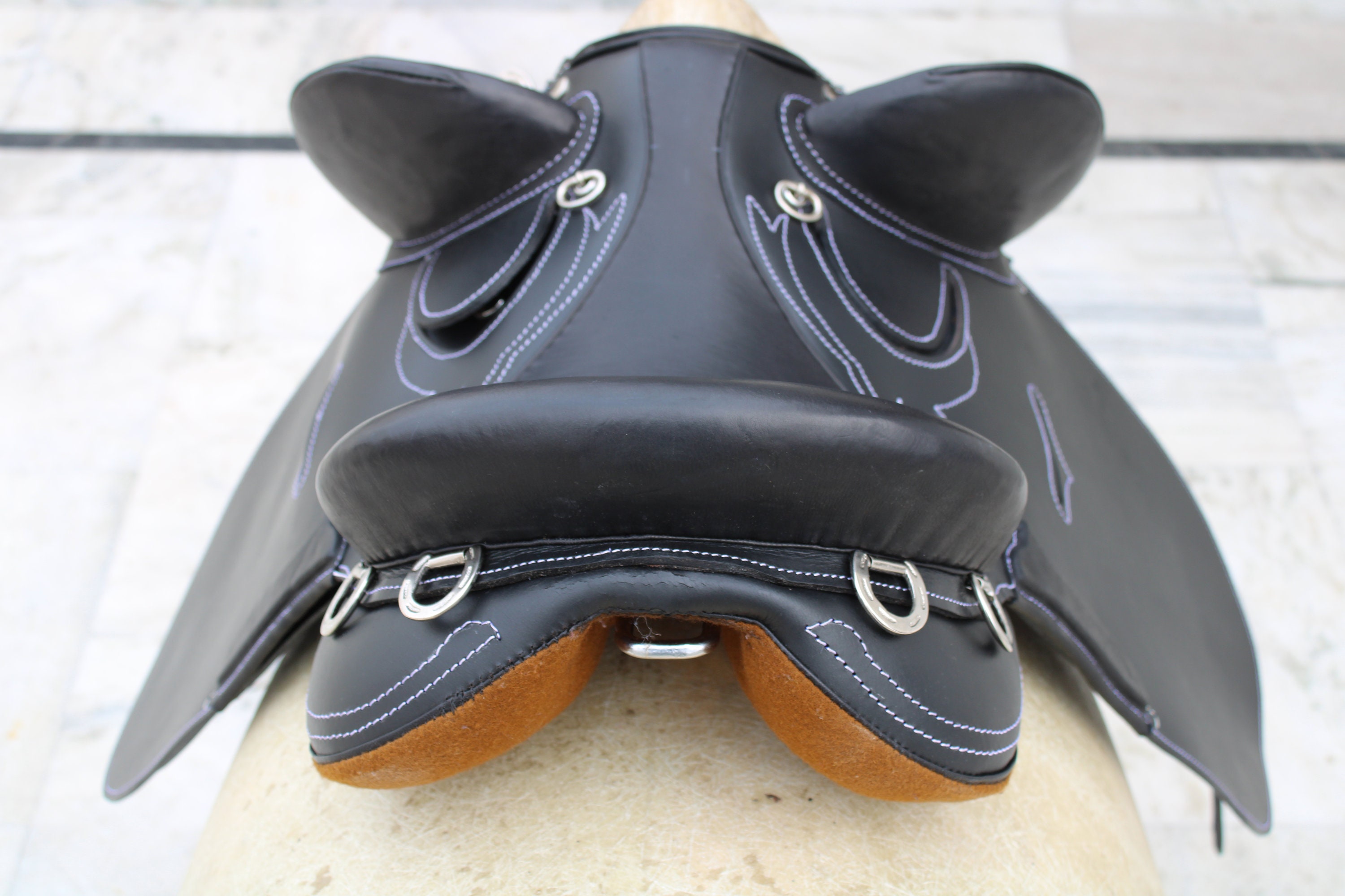 Leather Australian Stock Saddle Black and brown Complete Set Etsy