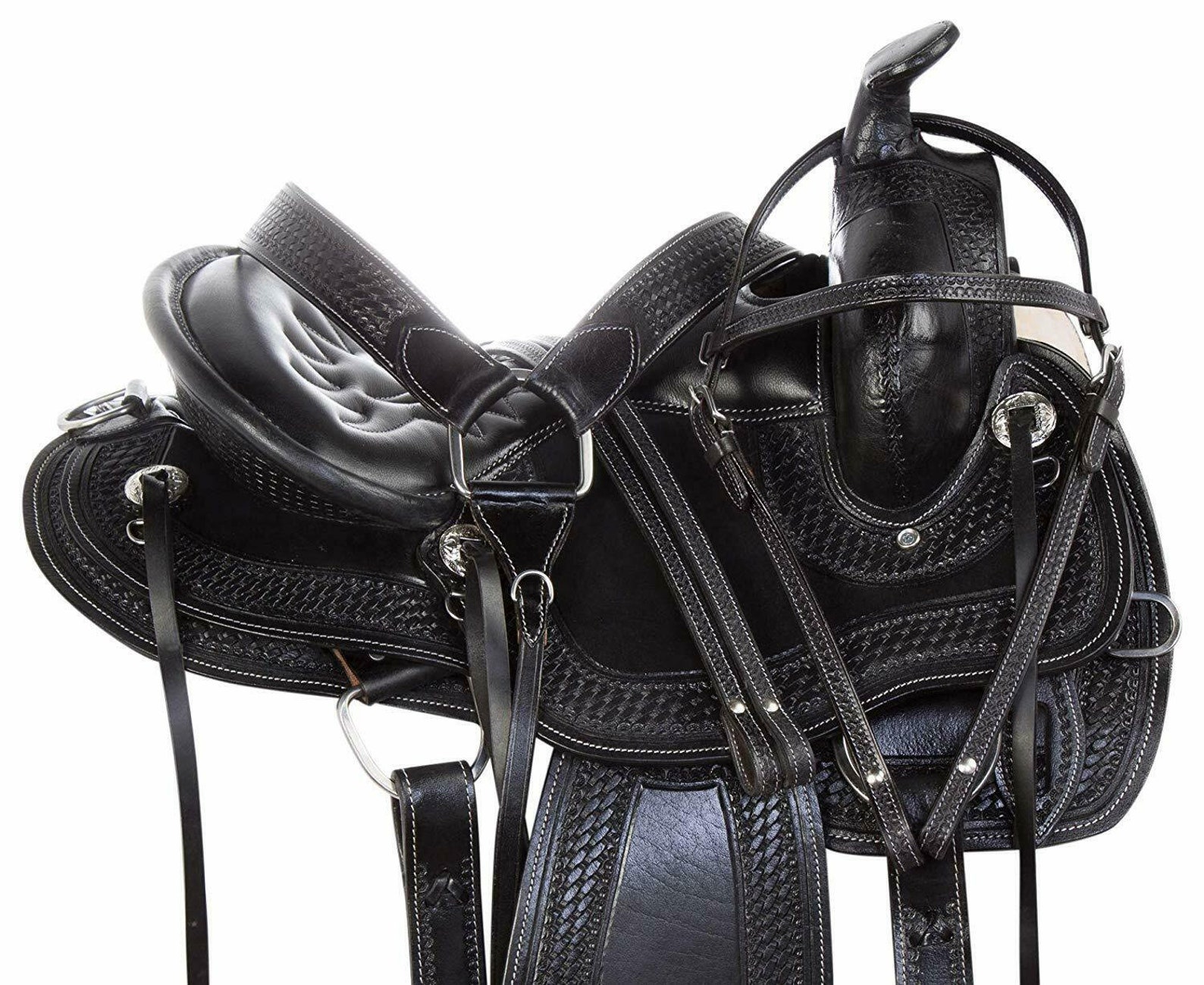 Premium Leather Western Racing Horse Saddle Gaited Bars Padded Etsy