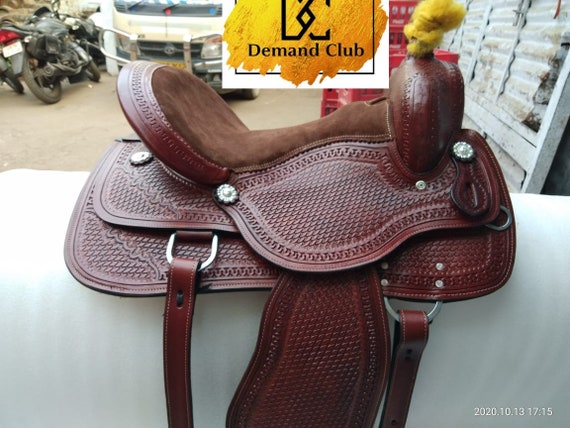 All Natural Cowhide Western Leather Comfy Seat Pleasure 10/" to 18/" Free Shipping