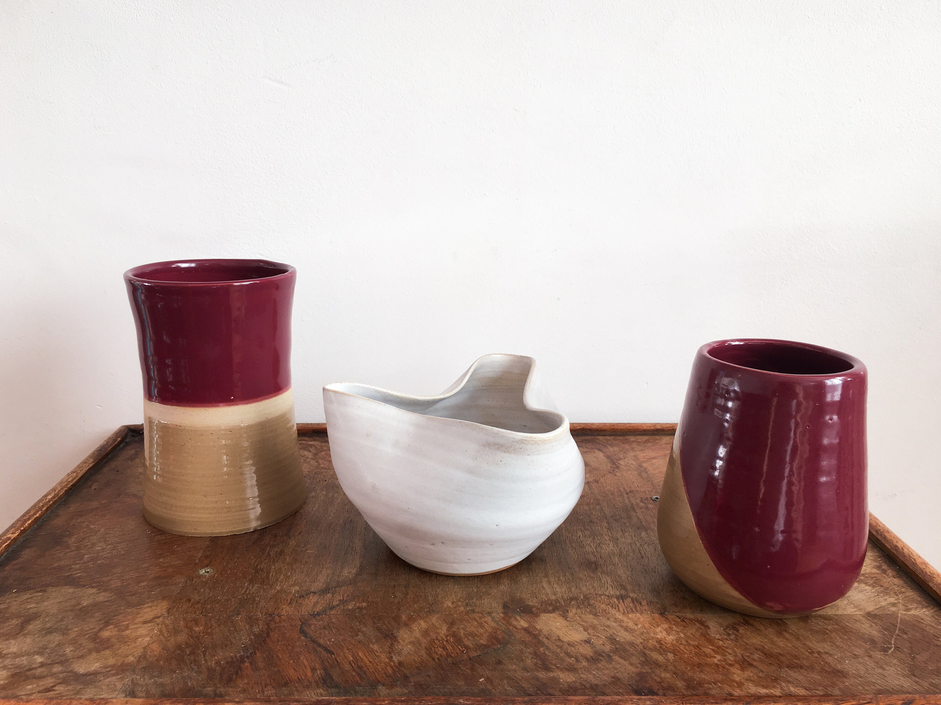 Vase Excentrique Blanc - Céramique