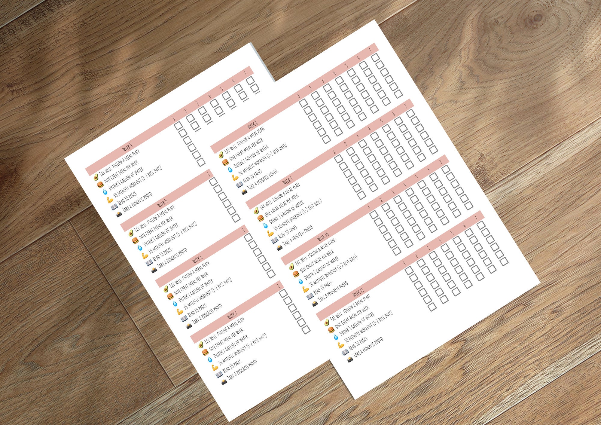 75 Soft Challenge Tracker Habit Tracker Printable Planner Etsy