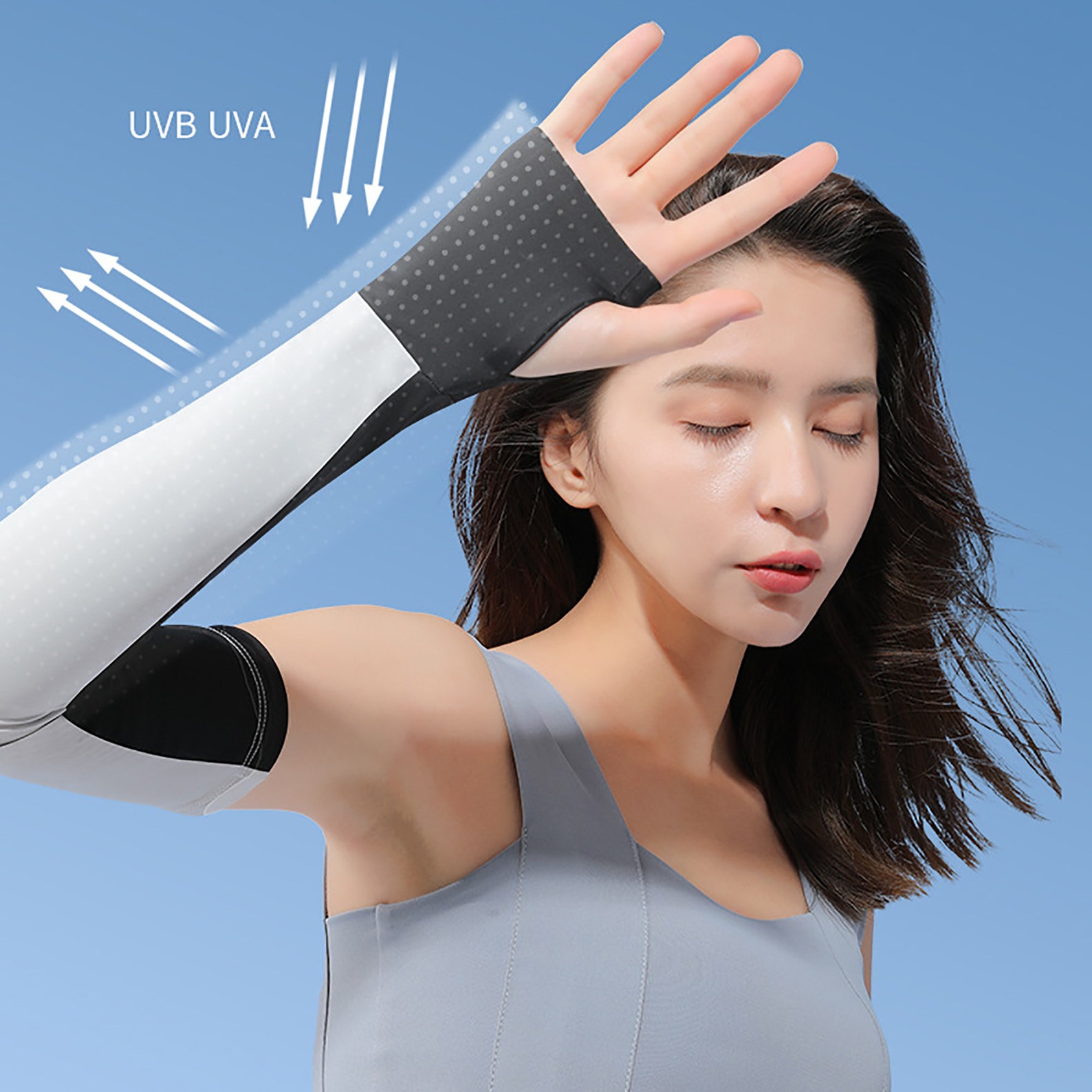 UV Protection Arm Sleeves Sunscreen Cooling Sleeves Lady Etsy