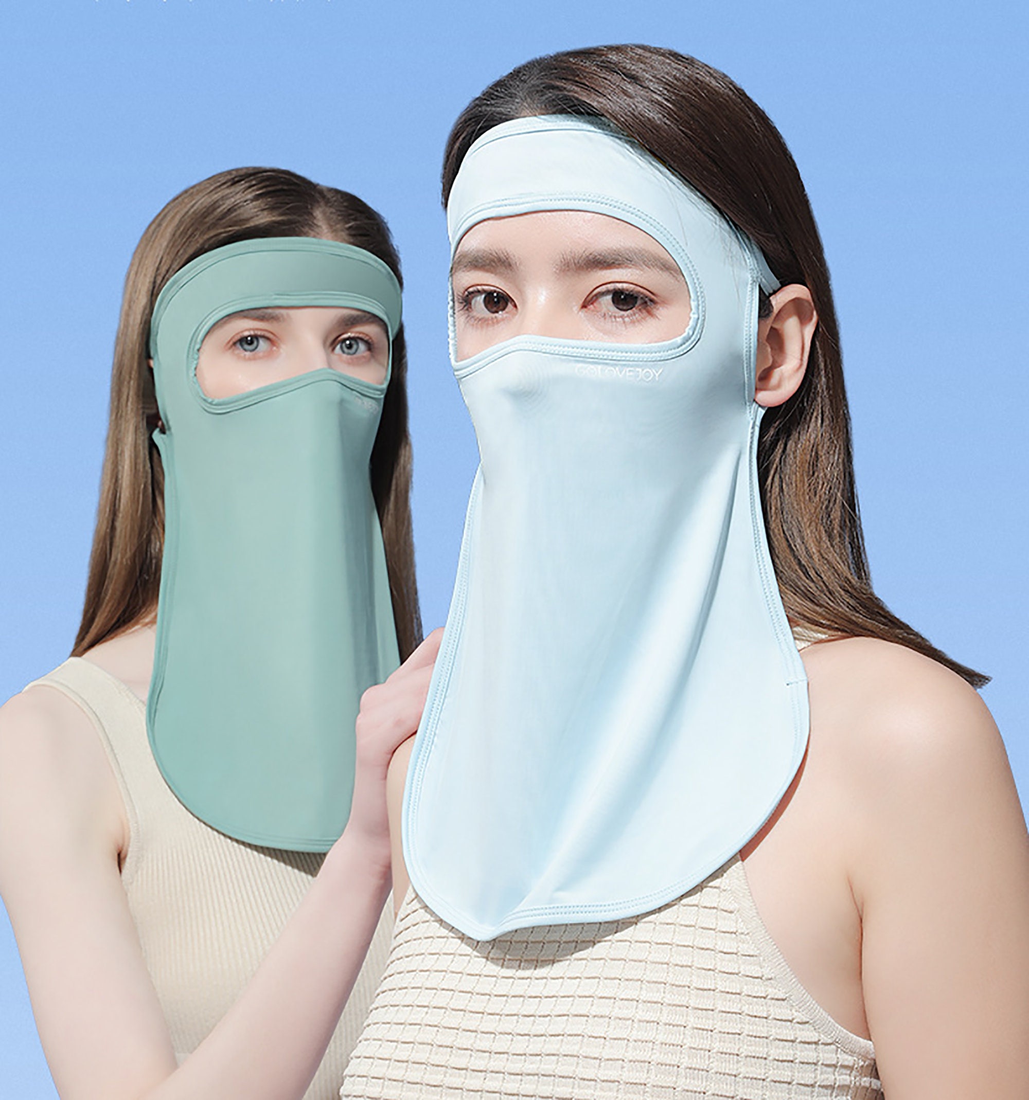 UV Protection Cooling Full Face Cover Summer Sun Protection | Etsy