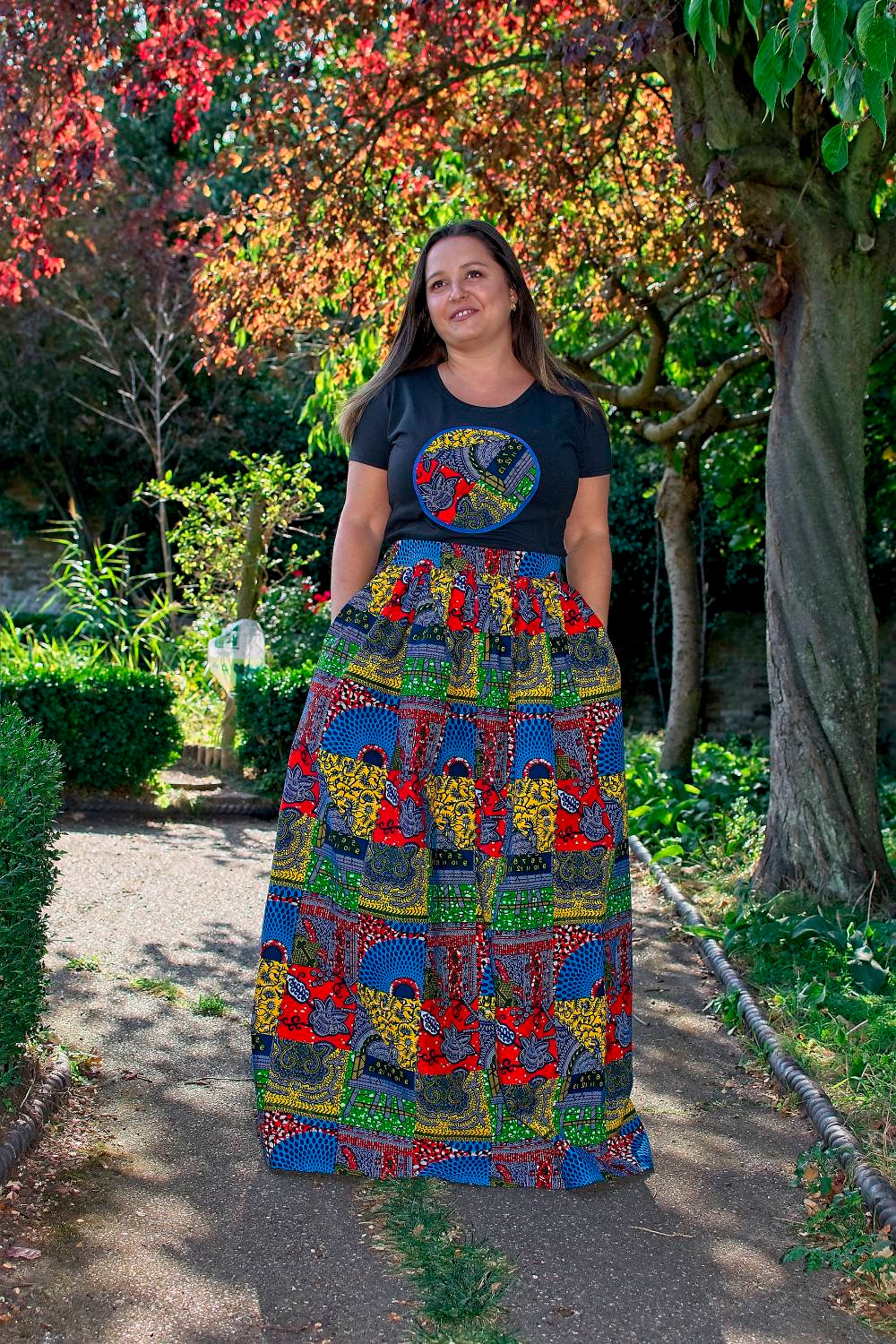 ankara maxi skirts designs