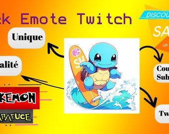 “Squirtle” Emote Pack – 40 Adventurous Turtle Emotes