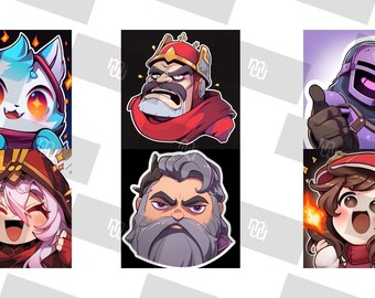 Pack d'Émoticônes "Fantasy Royale" pour Twitch - 20 Emotes Magiques