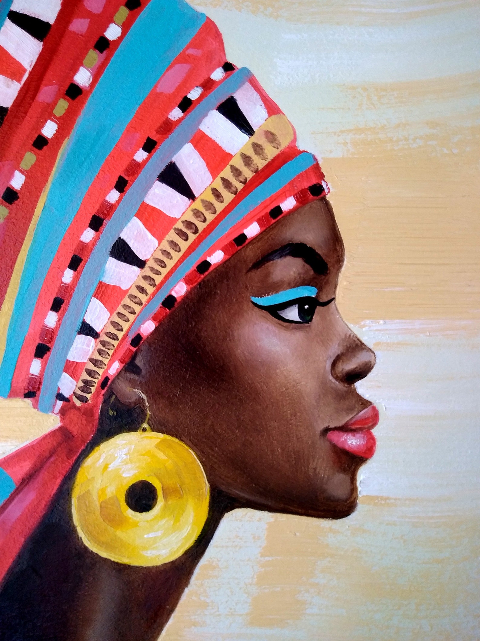 Black Woman Painting Original Oil Painting African American Etsy
