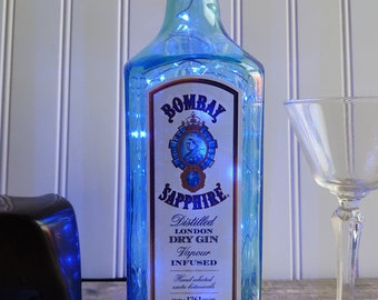 BOMBAY SAPPHIRE Gin LED Lamp Gin Bottle Light