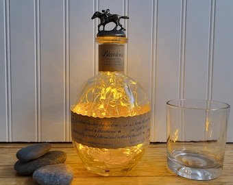 Blanton's Lamp - Choose Light Color - Stopper N - Kentucky Straight Bourbon Bottle LED Lamp - Bourbon Bar Decor