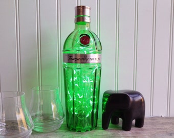 Tanqueray No. Ten Gin Bottle Lamp – Upcycled LED Light
